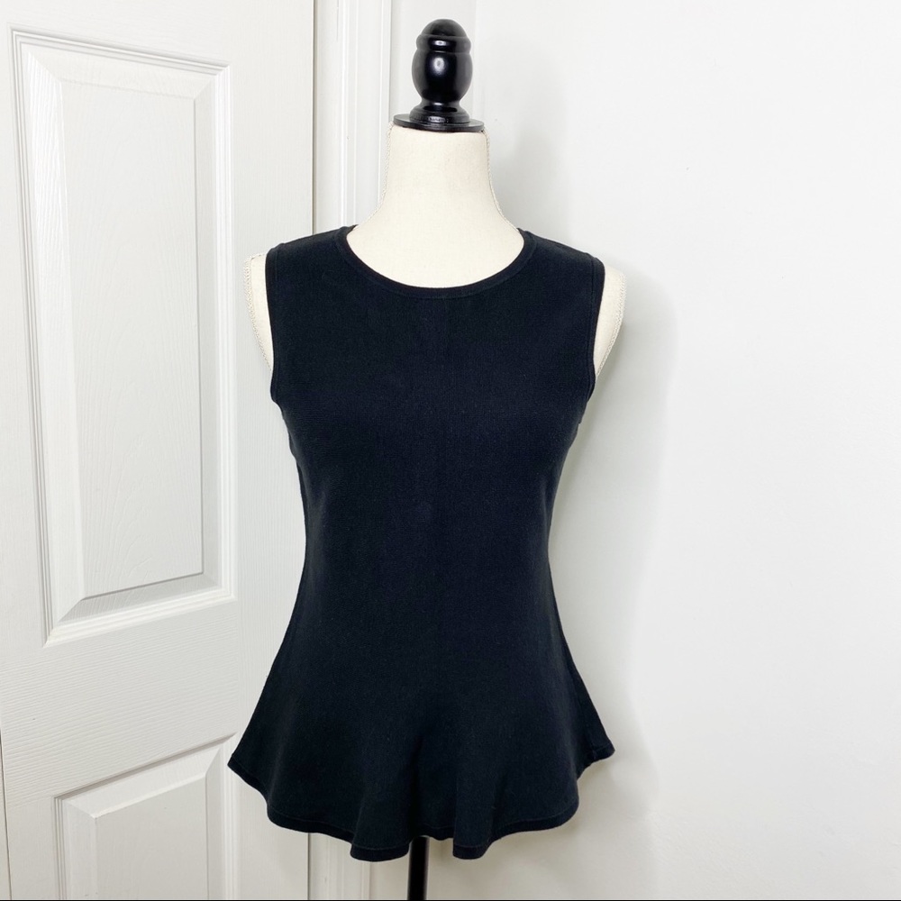 Ann Taylor Black Sleeveless Sweater